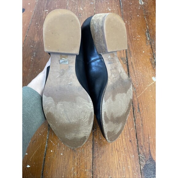 Madewell Lucie Asymmetrical Loafer Black. Leather Point Toe Size 9 - Picture 5 of 9